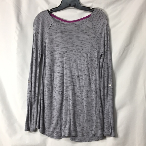 Calvin Klein Women’s Heathered Gray Athletic Top Size S Like-NEW Condition - Picture 1 of 5